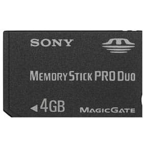 4GB Memory Stick Pro Duo + adapter